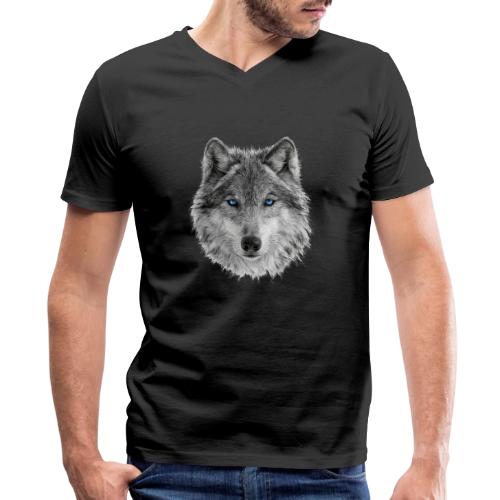 Frost-Eyed Alpha - Men's Premium Organic V-Neck T-Shirt
