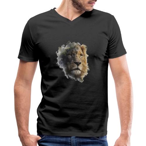 Forest-Soul Lion - Men's Premium Organic V-Neck T-Shirt