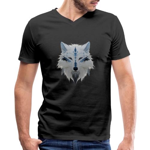Ivory Grace Wolf - Men's Premium Organic V-Neck T-Shirt