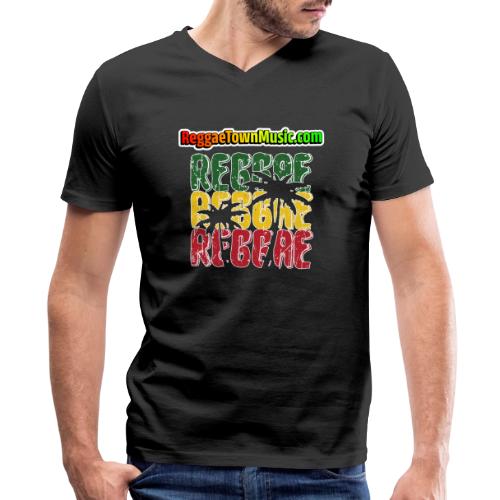 Rasta style reggae music design with classic roots - Men's V-Neck T-Shirt by Bella + Canvas
