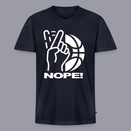 NOPE! - Men's V-Neck T-Shirt by Bella + Canvas