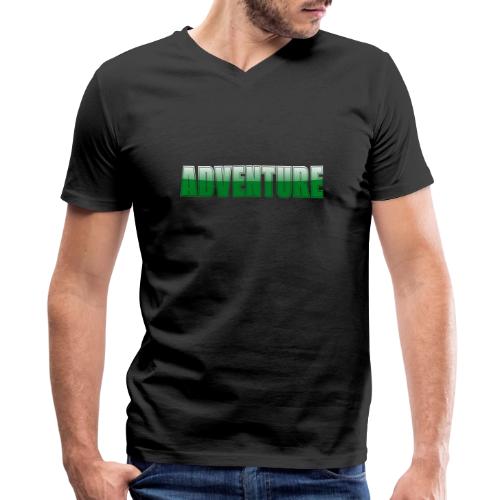 Adventure Typography Design for Apparel - Men's Premium Organic V-Neck T-Shirt