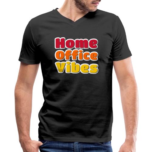 Home Office Vibes Remote Work Design - Men's Premium Organic V-Neck T-Shirt