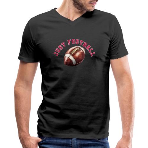 Just Football - Men's Premium Organic V-Neck T-Shirt