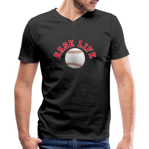 Baseball: Base Life Vibes - Men's Premium Organic V-Neck T-Shirt