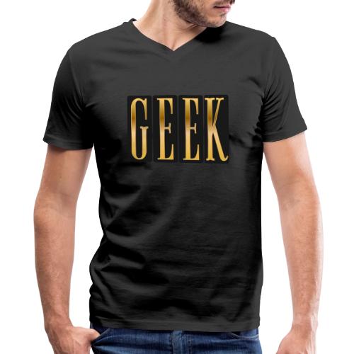 Proudly Geek - Men's Premium Organic V-Neck T-Shirt