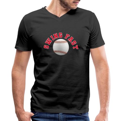 Baseball: Swing Fast Energy - Men's Premium Organic V-Neck T-Shirt