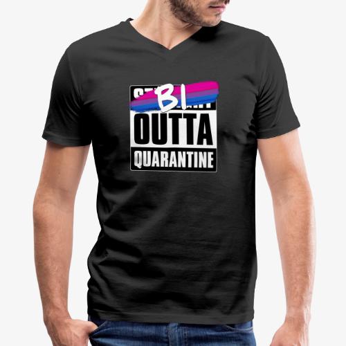 Bi Outta Quarantine - Bisexual Pride - Men's V-Neck T-Shirt by Canvas