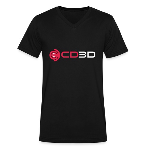 CD3D Transparency White - Men's V-Neck T-Shirt by Canvas