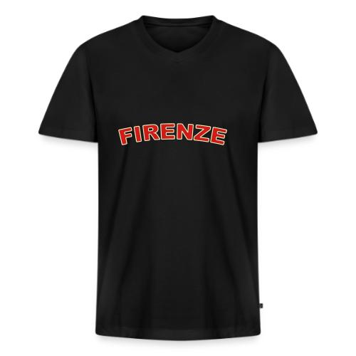 firenze_2_color - Men's Premium Organic V-Neck T-Shirt
