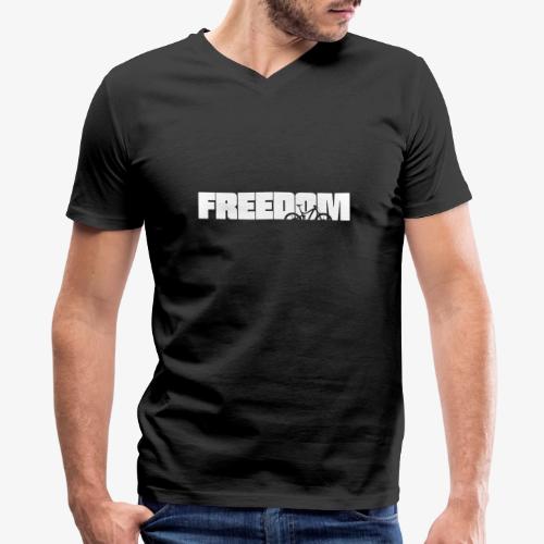 MTB Freedom - Men's Premium Organic V-Neck T-Shirt