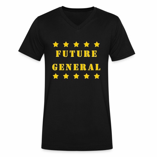 Future General 5 Star Military Kids Gift. - Men's V-Neck T-Shirt by Canvas