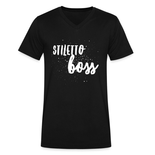 Stiletto Boss Low - Men's V-Neck T-Shirt by Canvas