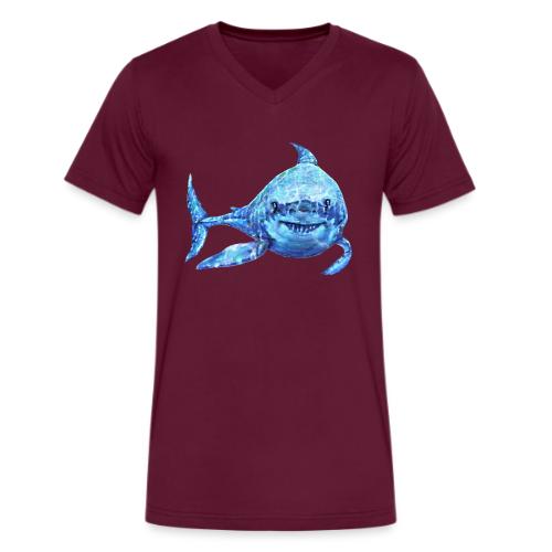 sharp shark - Men's V-Neck T-Shirt by Bella + Canvas