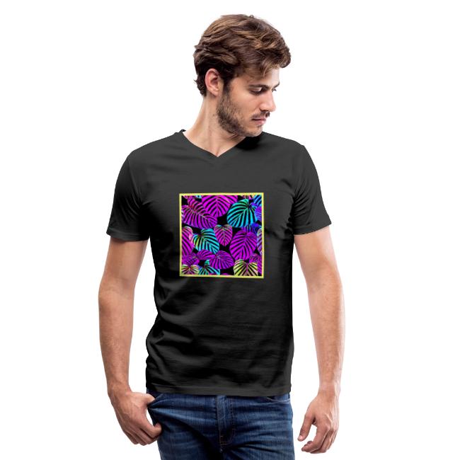 NeonLeaf Harmony Vibrant Pattern