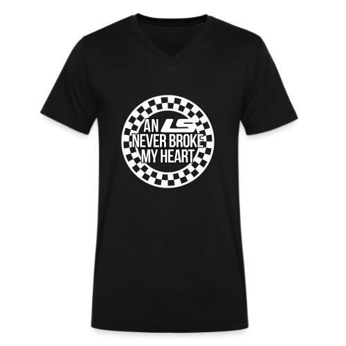 An LS Never Broke My Heart - Men's V-Neck T-Shirt by Bella + Canvas