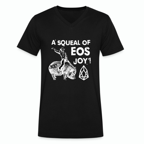A SQUEAL OF EOS JOY! T-SHIRT - Men's V-Neck T-Shirt by Canvas