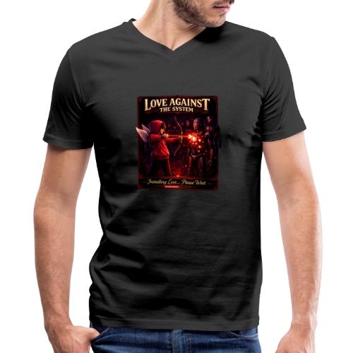 Love Against The System – Cyberpunk Art - Men's V-Neck T-Shirt by Bella + Canvas