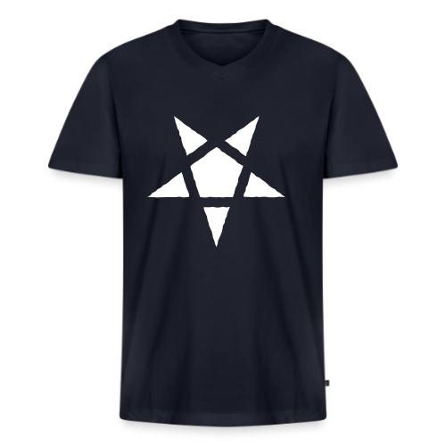 Rugged Pentagram - Men's V-Neck T-Shirt by Bella + Canvas