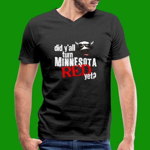 Turn Minnesota Red - Men's V-Neck T-Shirt by Canvas