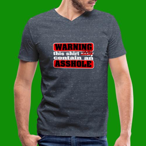 The Shirt Does Contain an A*&hole - Men's V-Neck T-Shirt by Canvas