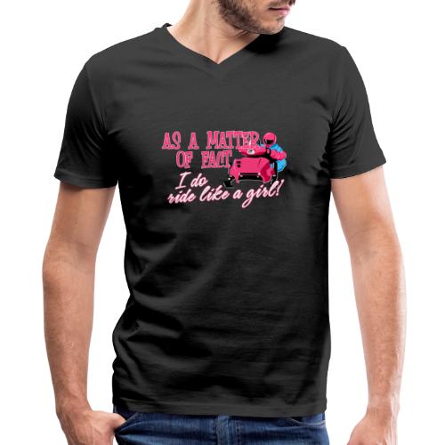 Ride Like a Girl - Men's V-Neck T-Shirt by Canvas