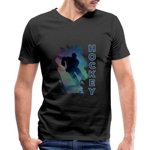Hockey Pulse - Men's Premium Organic V-Neck T-Shirt