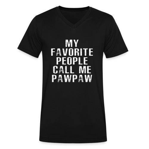 My Favorite People Called me PawPaw - Men's V-Neck T-Shirt by Canvas