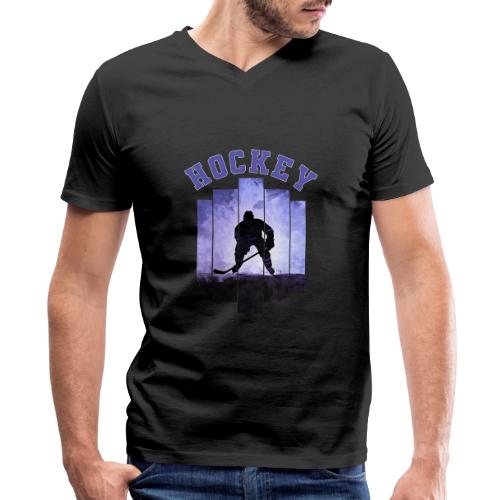 Hockey Warrior - Men's Premium Organic V-Neck T-Shirt