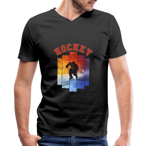 Hockey Rush - Men's Premium Organic V-Neck T-Shirt