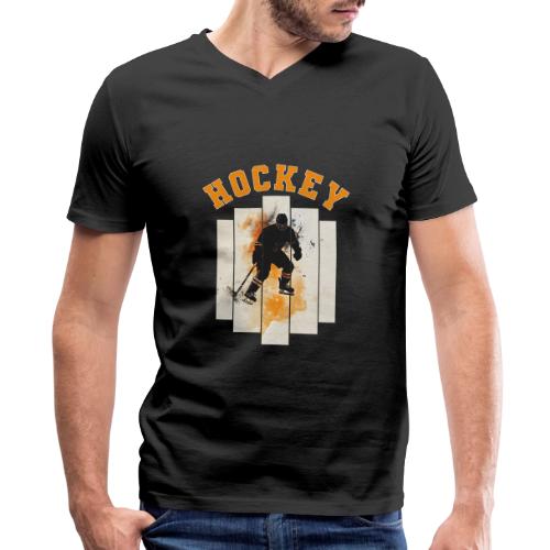 Hockey Grind - Men's Premium Organic V-Neck T-Shirt
