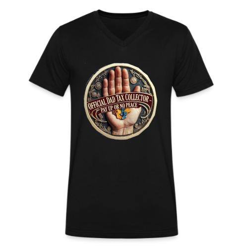 Dad Tax Collector Medallion T Shirt - Men's V-Neck T-Shirt by Bella + Canvas