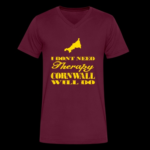 Don't need therapy/Cornwall - Men's V-Neck T-Shirt by Canvas