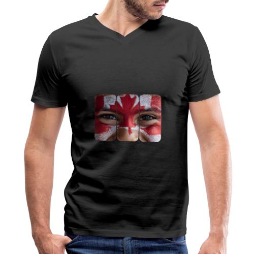 Proudly Canadian - Men's Premium Organic V-Neck T-Shirt