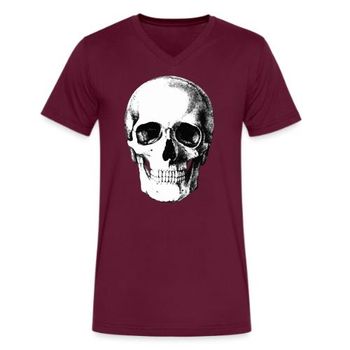 Human Skull - Men's V-Neck T-Shirt by Bella + Canvas