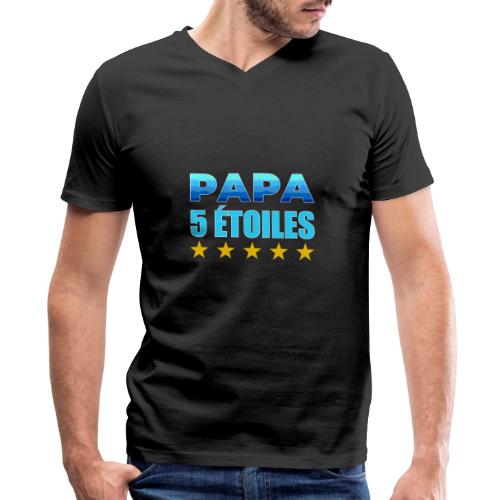 Five-Star Dad - Men's Premium Organic V-Neck T-Shirt