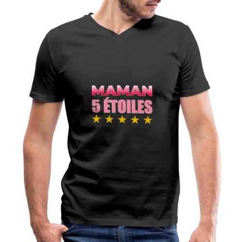Five Star Mom - Men's Premium Organic V-Neck T-Shirt