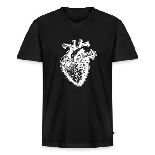 Heart - Men's Premium Organic V-Neck T-Shirt
