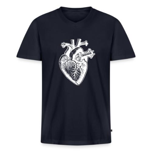 Heart - Men's V-Neck T-Shirt by Bella + Canvas