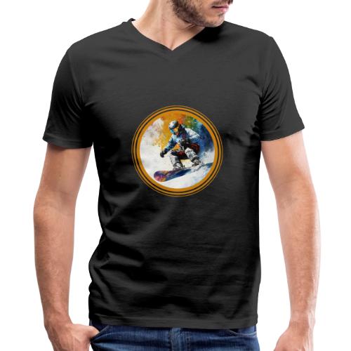 Snowboarding Dreams - Men's Premium Organic V-Neck T-Shirt