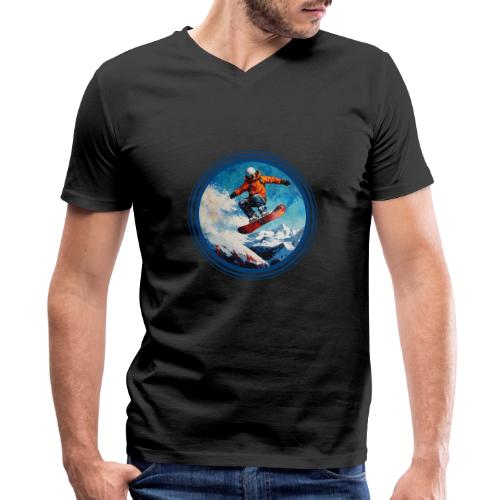 Snowboarding Vibes - Men's Premium Organic V-Neck T-Shirt