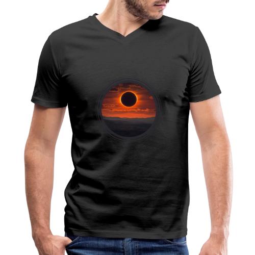 Eclipse Horizon - Men's Premium Organic V-Neck T-Shirt