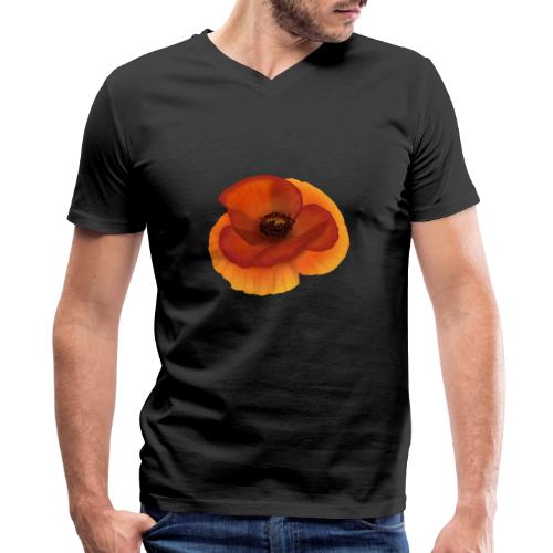 Vivid poppy - Men's Premium Organic V-Neck T-Shirt
