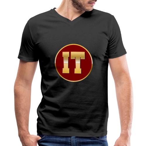 IT: Wired for Innovation - Men's Premium Organic V-Neck T-Shirt