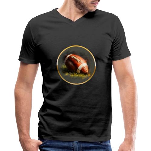 American Football: Gridiron Gold - Men's Premium Organic V-Neck T-Shirt