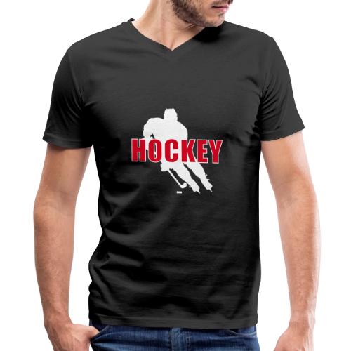 Power Play Hockey - Men's Premium Organic V-Neck T-Shirt