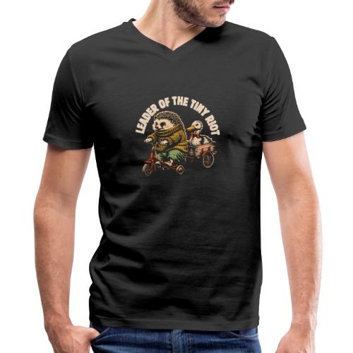 Leader of the Tiny Riot Design - Men's V-Neck T-Shirt by Bella + Canvas