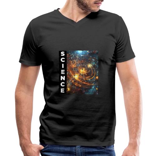Golden Core of Science - Men's Premium Organic V-Neck T-Shirt