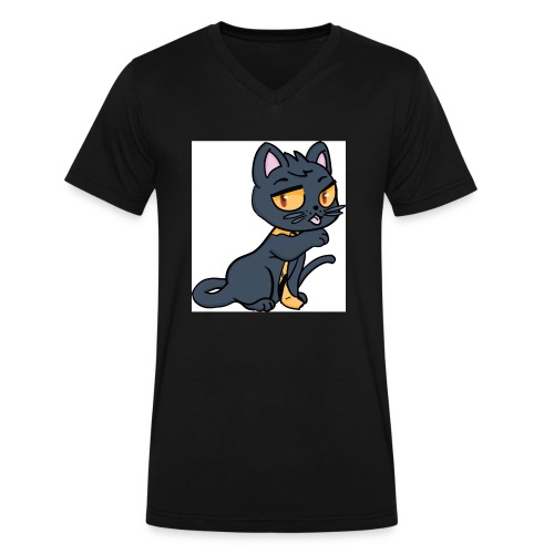 Kieran_Cat_Test - Men's V-Neck T-Shirt by Canvas