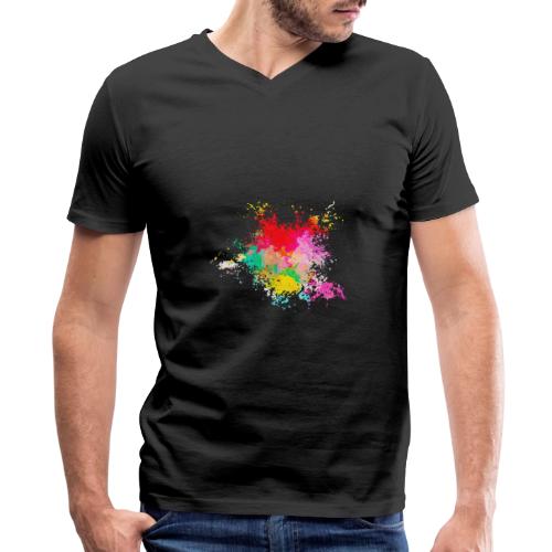Psychedelic: Color Storm - Men's Premium Organic V-Neck T-Shirt